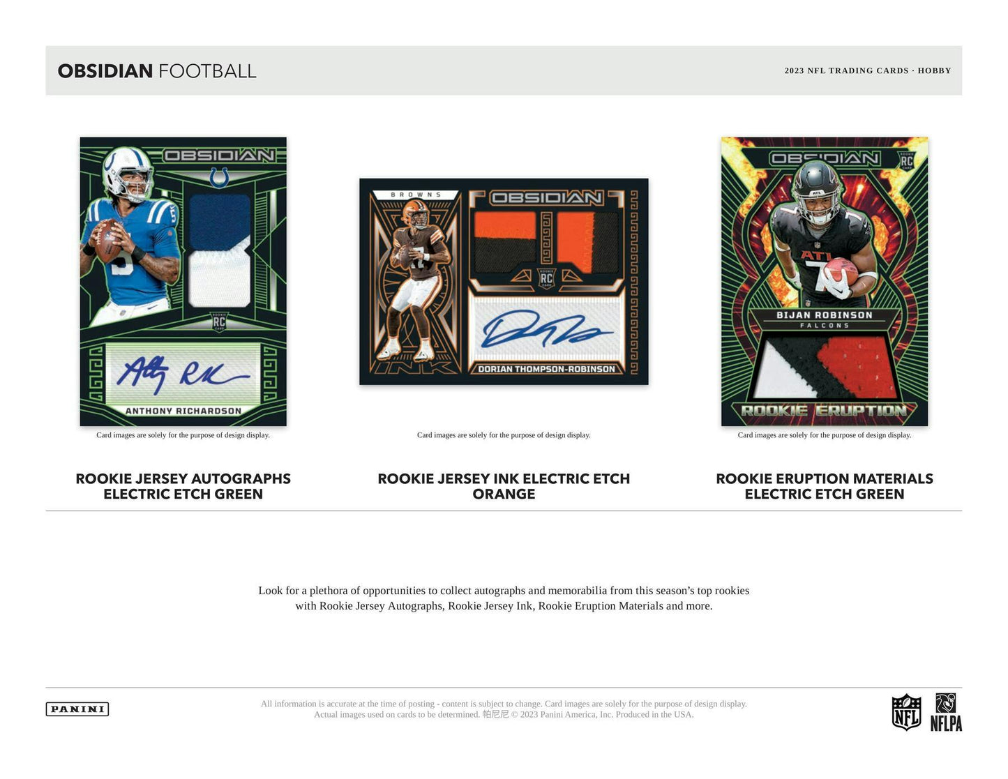 2023 Panini Obsidian Football Hobby Box - Columbia Hobby - Sports Card Boxes - Toploaders - Card Savers