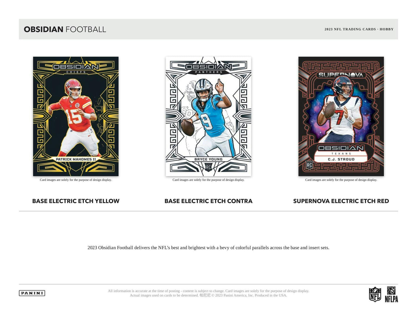 2023 Panini Obsidian Football Hobby Box - Columbia Hobby - Sports Card Boxes - Toploaders - Card Savers