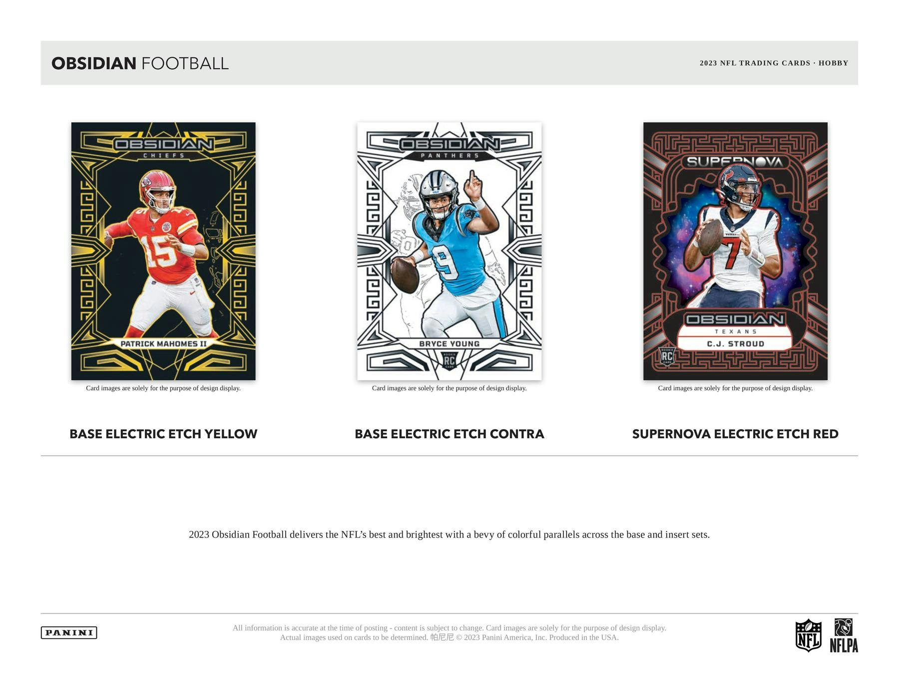 2023 Panini Obsidian Football Hobby Box - Columbia Hobby - Sports Card Boxes - Toploaders - Card Savers