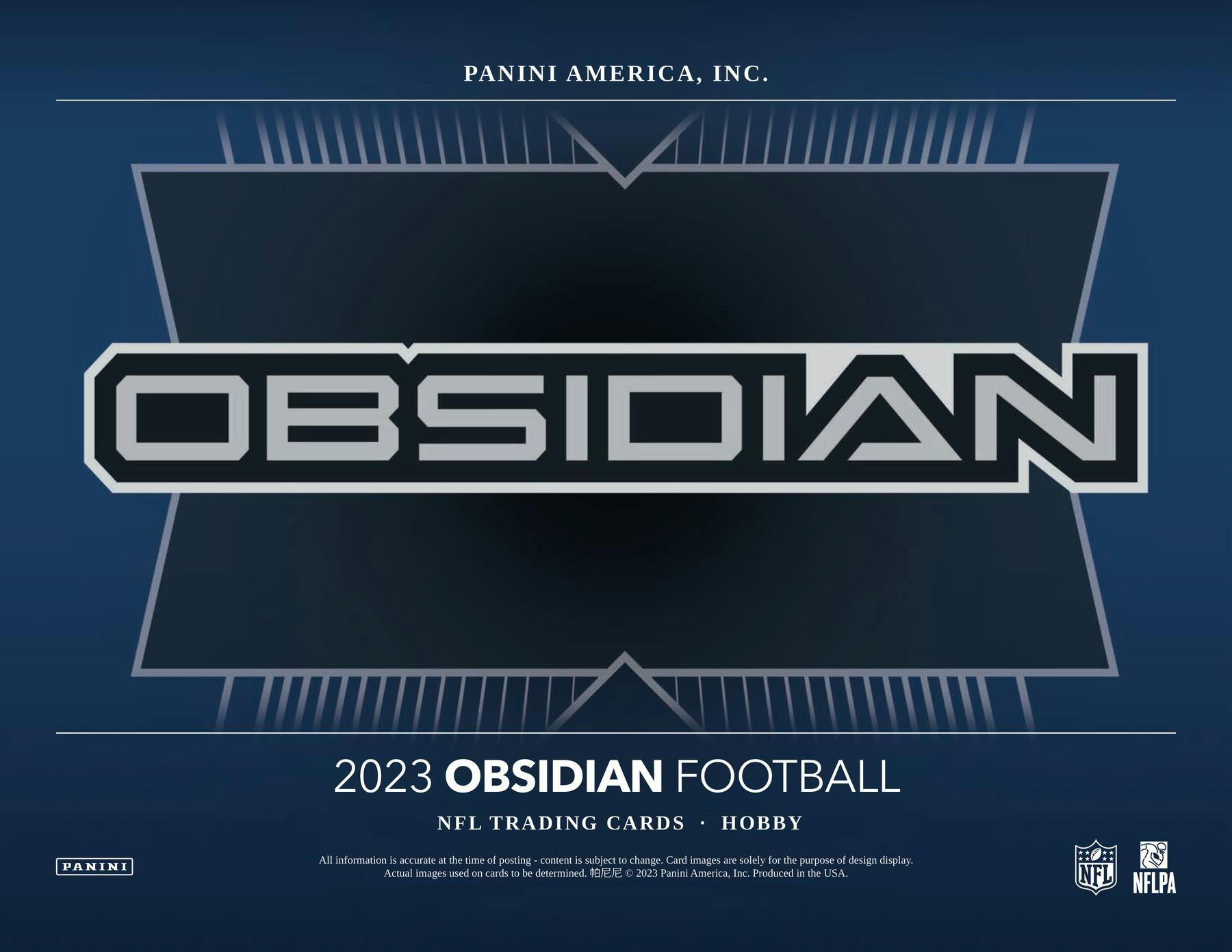 2023 Panini Obsidian Football Hobby Box - Columbia Hobby - Sports Card Boxes - Toploaders - Card Savers