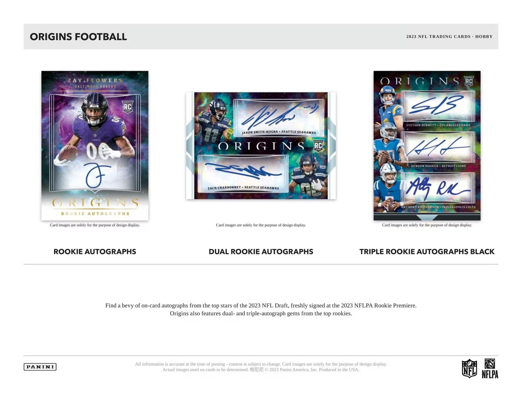 2023 Panini Origins Football Hobby Box - Columbia Hobby - Sports Card Boxes - Toploaders - Card Savers
