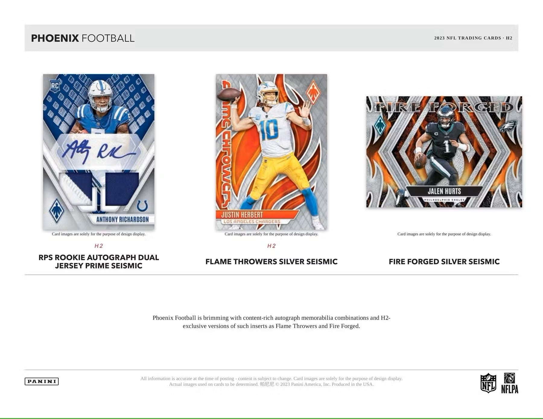 2023 Panini Phoenix Football H2 Box - Columbia Hobby - Sports Card Boxes - Toploaders - Card Savers