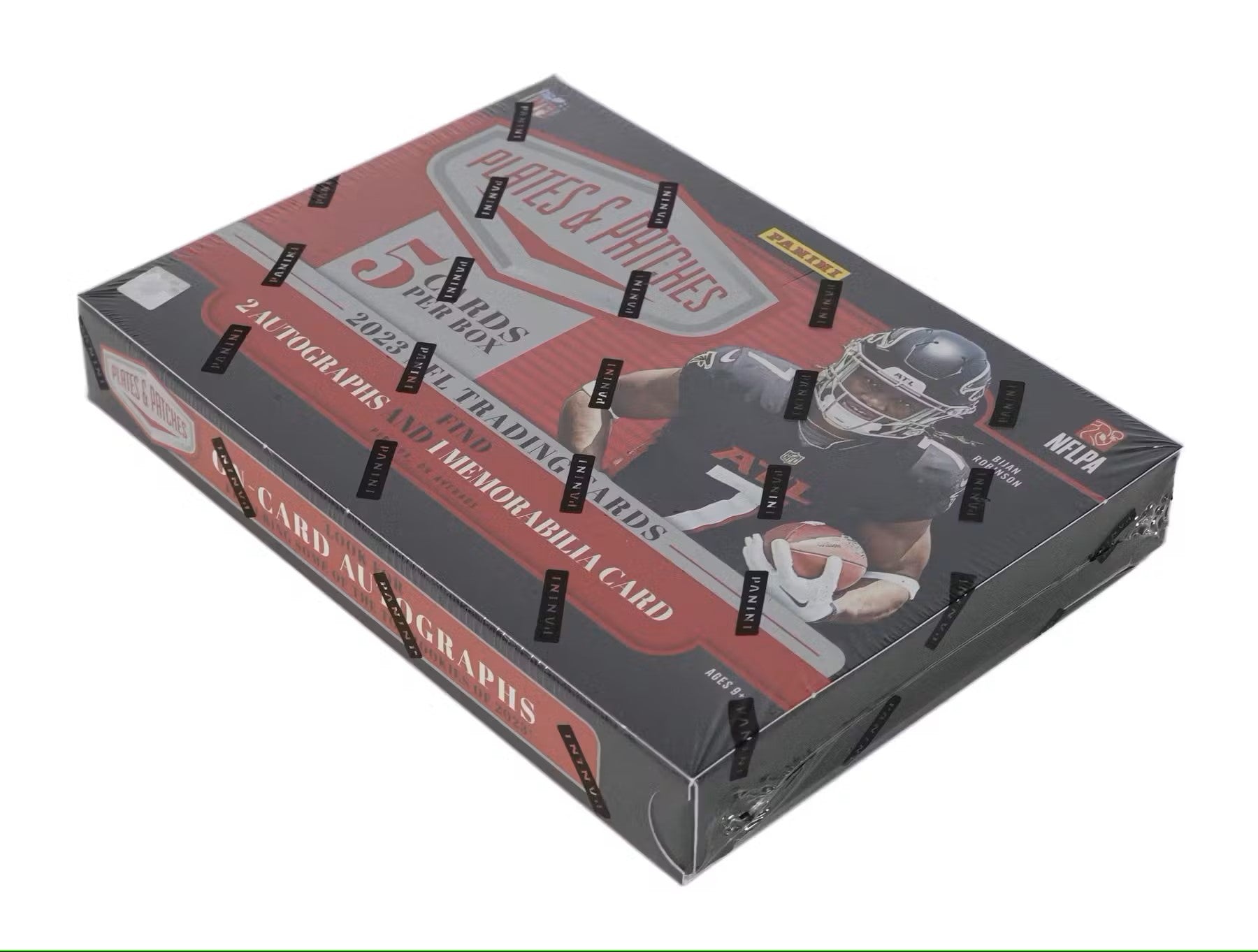 2023 Panini Plates and Patches Football Hobby Box - Columbia Hobby - Sports Card Boxes - Toploaders - Card Savers