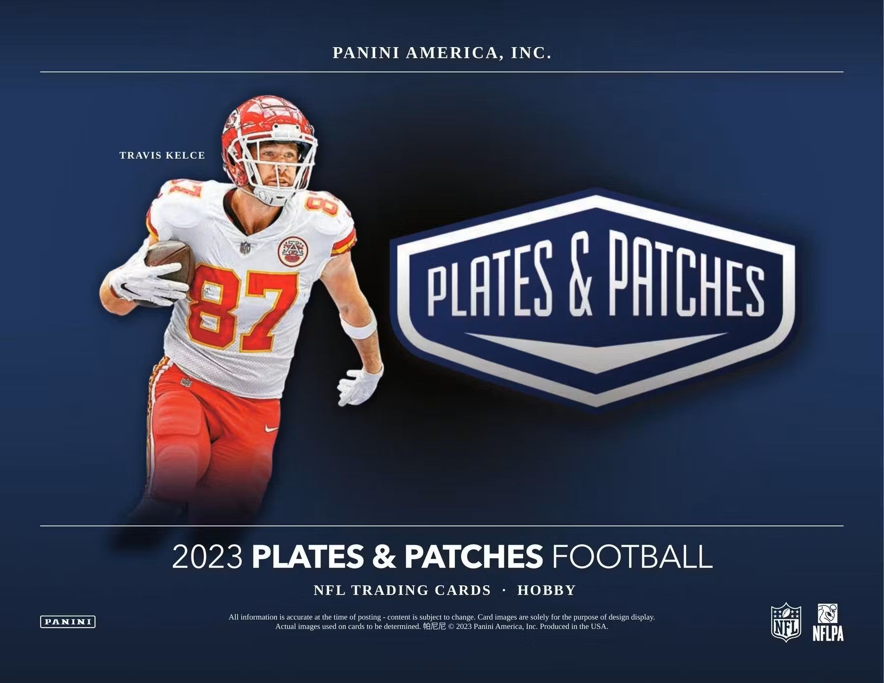 2023 Panini Plates and Patches Football Hobby Box - Columbia Hobby - Sports Card Boxes - Toploaders - Card Savers