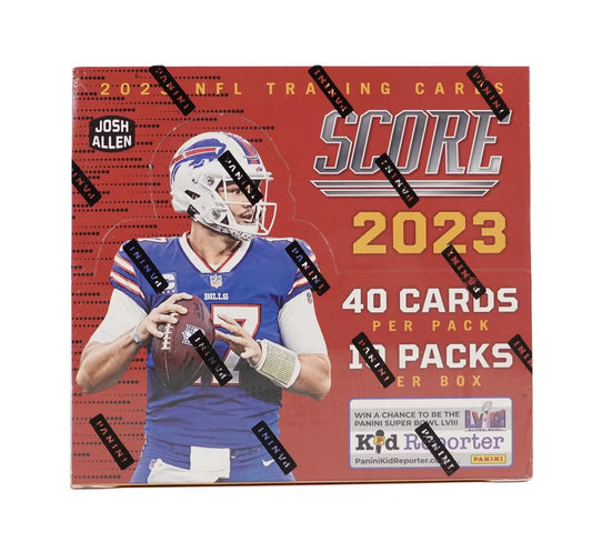 2023 Panini Score Football Hobby Box - Columbia Hobby - Sports Card Boxes - Toploaders - Card Savers