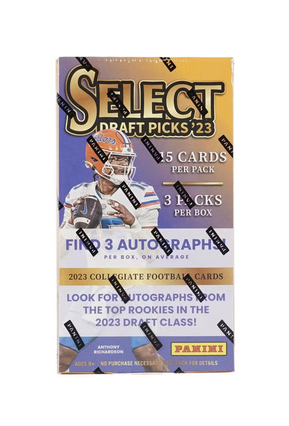 2023 Panini Select Draft Picks Football Hobby Box - Columbia Hobby - Sports Card Boxes - Toploaders - Card Savers