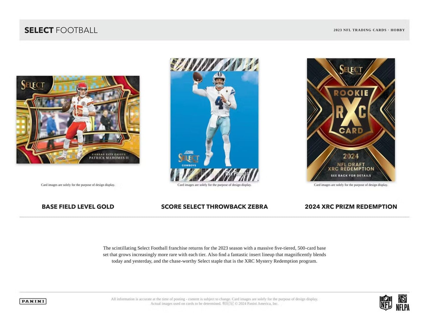 2023 Panini Select Football Hobby Box - Columbia Hobby - Sports Card Boxes - Toploaders - Card Savers