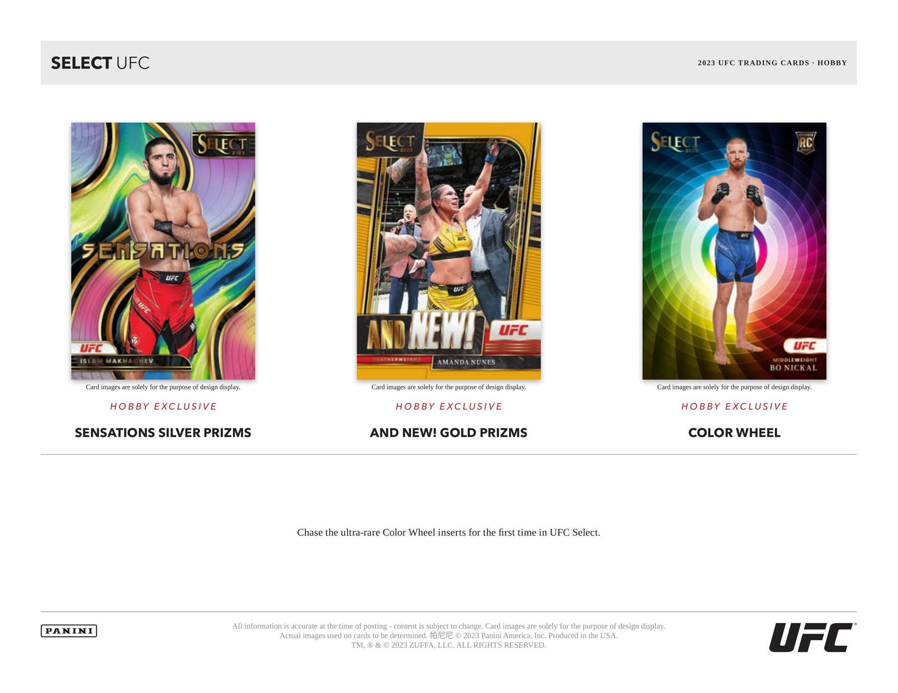 2023 Panini Select UFC Hobby Box - Columbia Hobby - Sports Card Boxes - Toploaders - Card Savers