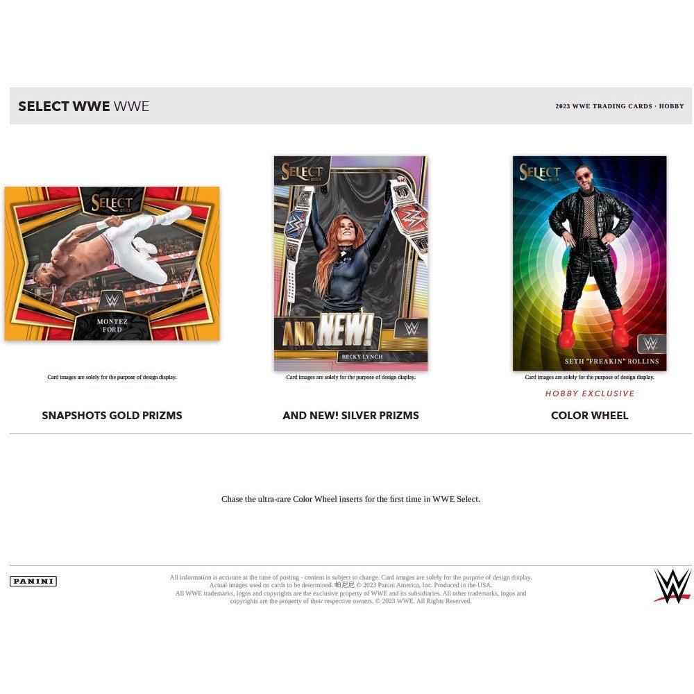 2023 Panini Select WWE Hobby Box - Columbia Hobby - Sports Card Boxes - Toploaders - Card Savers