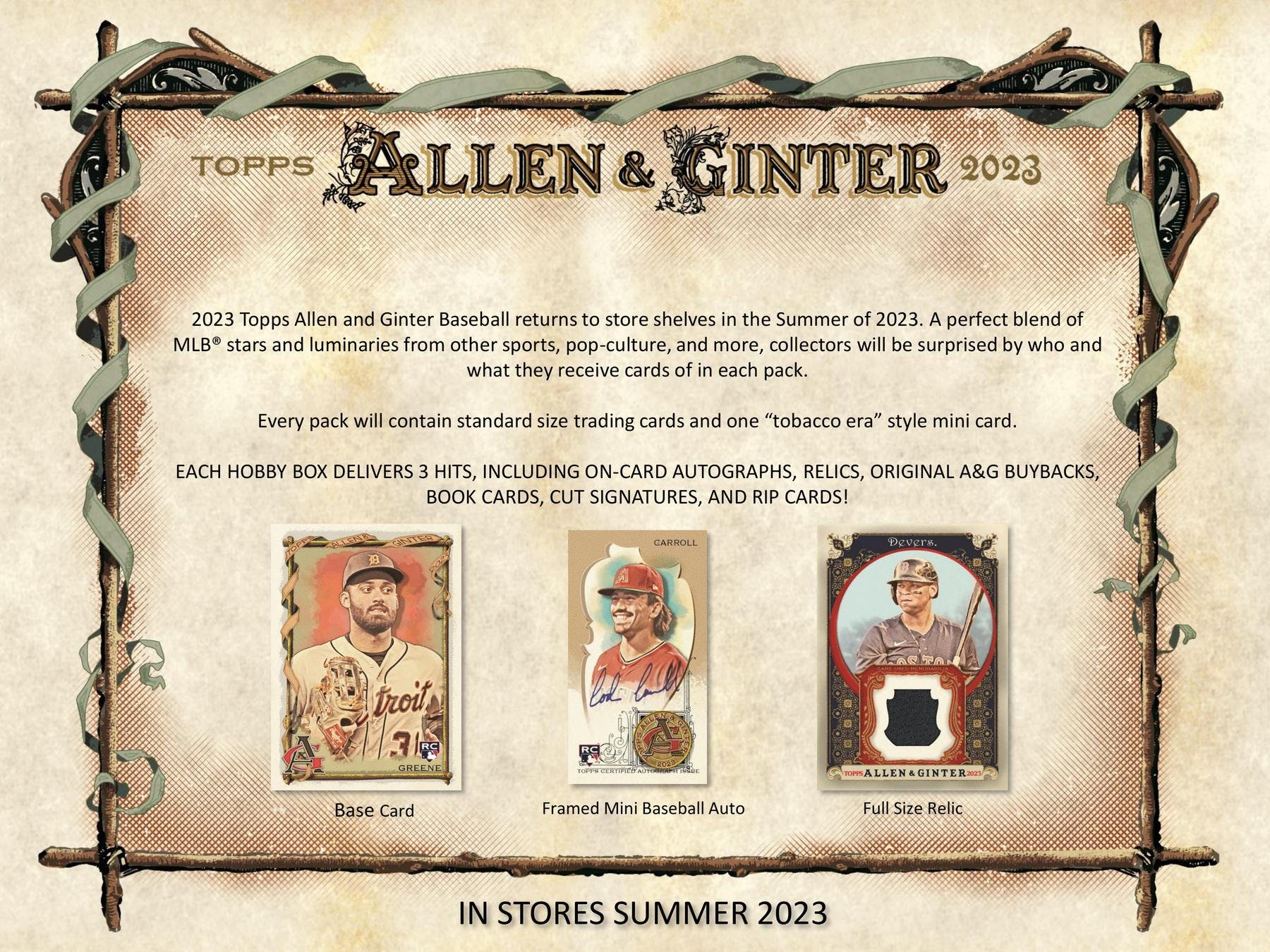 2023 Topps Allen & Ginter Baseball Hobby Box - Columbia Hobby - Sports Card Boxes - Toploaders - Card Savers
