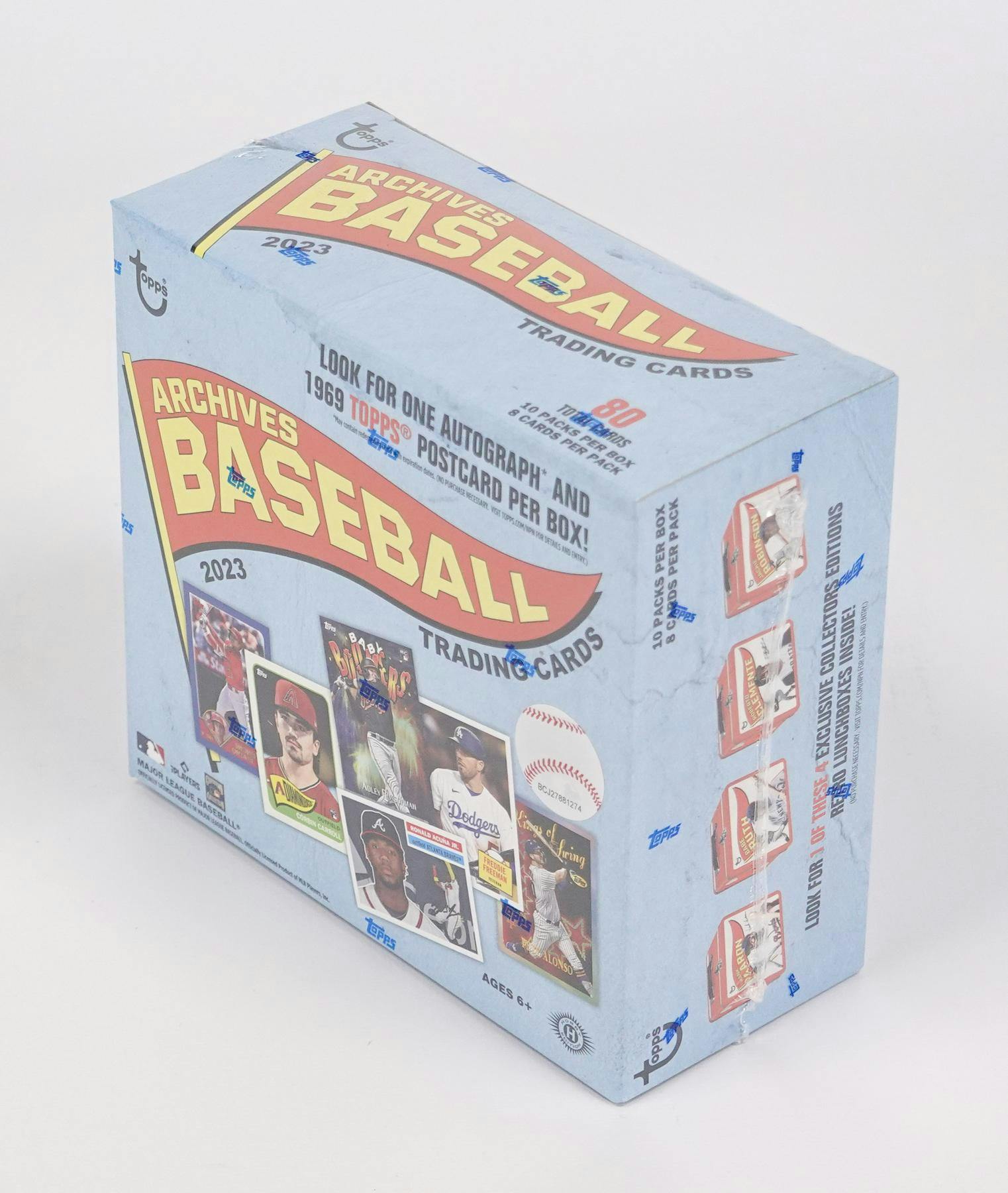 2023 Topps Archives Baseball Hobby Collector's Tin (Box) - Columbia Hobby - Sports Card Boxes - Toploaders - Card Savers