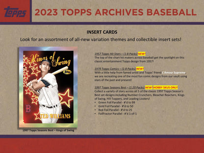 2023 Topps Archives Baseball Hobby Collector's Tin (Box) - Columbia Hobby - Sports Card Boxes - Toploaders - Card Savers