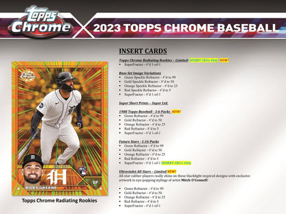 2023 Topps Chrome Baseball Hobby Box - Columbia Hobby - Sports Card Boxes - Toploaders - Card Savers