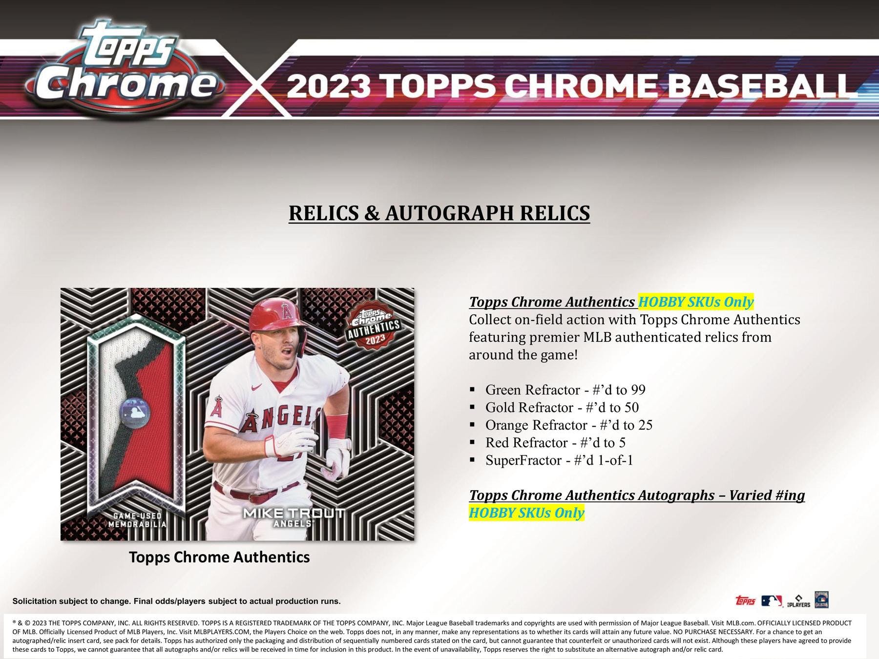 2023 Topps Chrome Baseball Hobby Box - Columbia Hobby - Sports Card Boxes - Toploaders - Card Savers