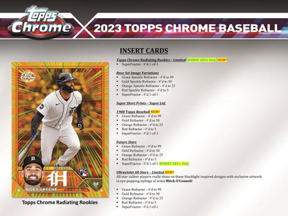 2023 Topps Chrome Baseball Hobby Jumbo Box - Columbia Hobby - Sports Card Boxes - Toploaders - Card Savers
