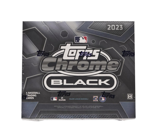 2023 Topps Chrome Black Baseball Hobby Box - Columbia Hobby - Sports Card Boxes - Toploaders - Card Savers