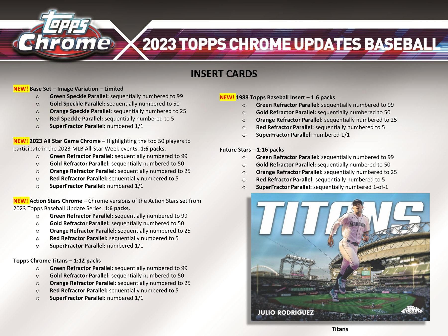 2023 Topps Chrome Update Series Baseball Hobby Box - Columbia Hobby - Sports Card Boxes - Toploaders - Card Savers