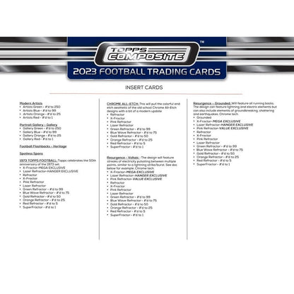 2023 Topps Composite Football Blaster - Columbia Hobby - Sports Card Boxes - Toploaders - Card Savers