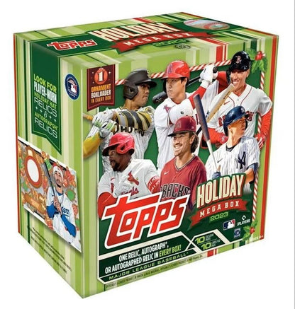 2023 Topps Holiday Baseball Mega Box - Columbia Hobby - Sports Card Boxes - Toploaders - Card Savers