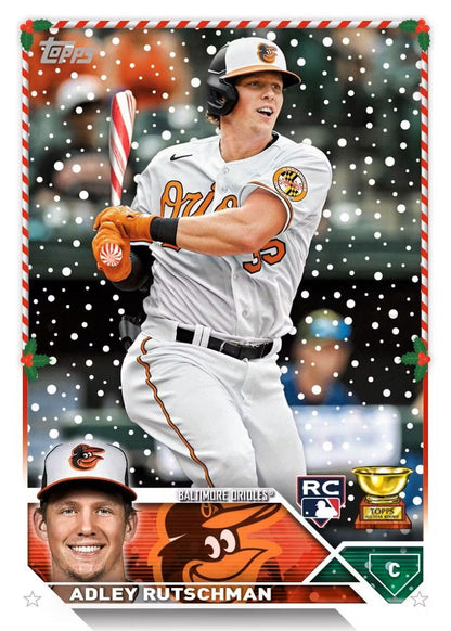 2023 Topps Holiday Baseball Mega Box - Columbia Hobby - Sports Card Boxes - Toploaders - Card Savers