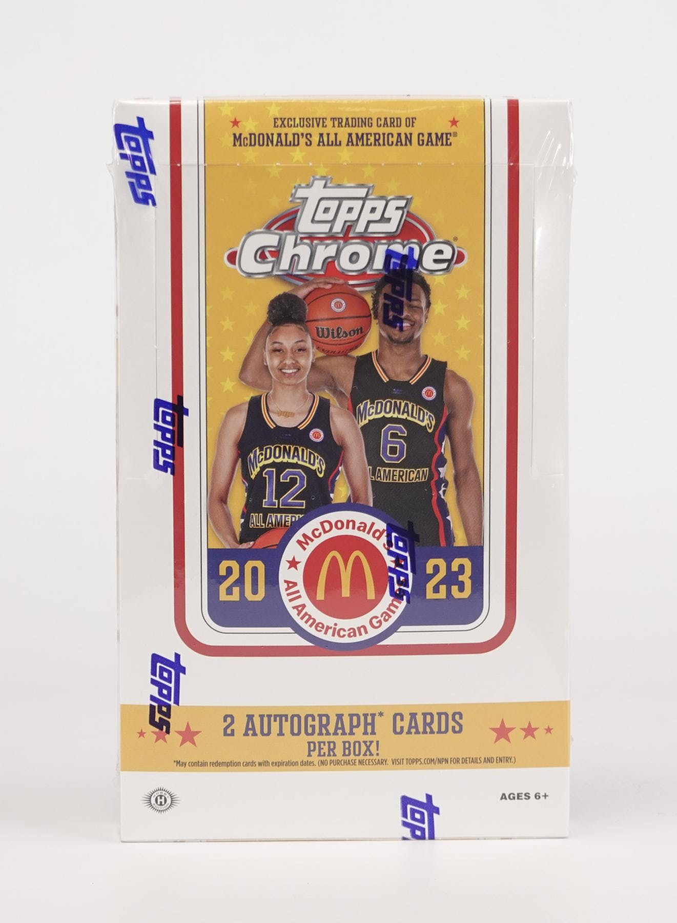 2023 Topps McDonald's All American Chrome Basketball Hobby Box - Columbia Hobby - Sports Card Boxes - Toploaders - Card Savers