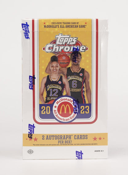 2023 Topps McDonald's All American Chrome Basketball Hobby Box - Columbia Hobby - Sports Card Boxes - Toploaders - Card Savers