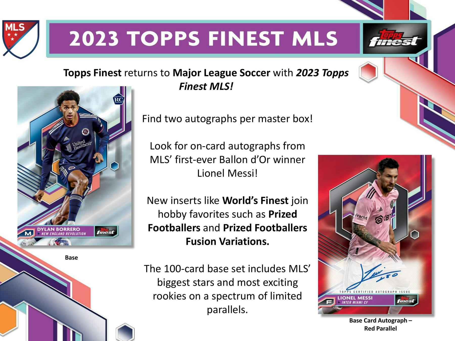 2023 Topps MLS Major League Soccer Finest Soccer Hobby Box - Columbia Hobby - Sports Card Boxes - Toploaders - Card Savers