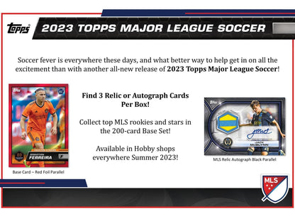 2023 Topps MLS Major League Soccer Hobby Box - Columbia Hobby - Sports Card Boxes - Toploaders - Card Savers