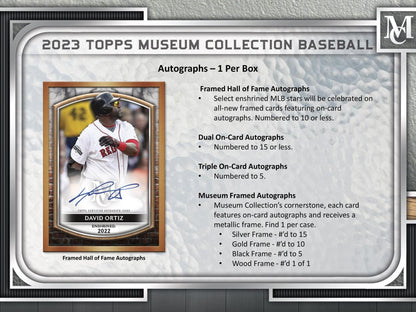 2023 Topps Museum Collection Baseball Hobby Box - Columbia Hobby - Sports Card Boxes - Toploaders - Card Savers