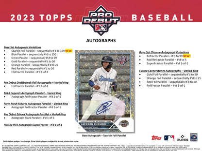 2023 Topps Pro Debut Baseball Hobby Box - Columbia Hobby - Sports Card Boxes - Toploaders - Card Savers