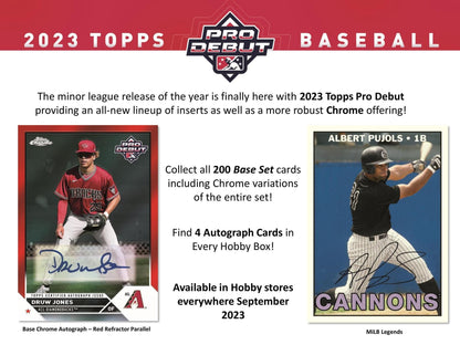2023 Topps Pro Debut Baseball Hobby Box - Columbia Hobby - Sports Card Boxes - Toploaders - Card Savers