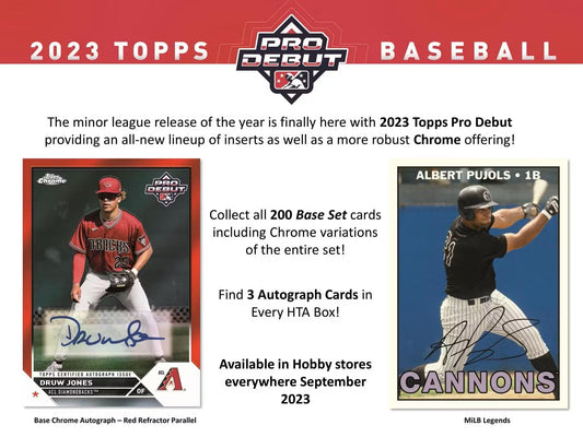 2023 Topps Pro Debut Baseball Jumbo Box - Columbia Hobby - Sports Card Boxes - Toploaders - Card Savers