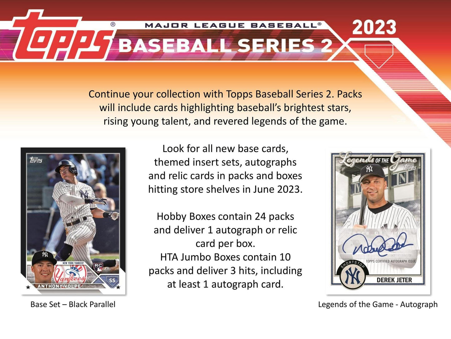2023 Topps Series 2 Baseball Hobby Jumbo Box - Columbia Hobby - Sports Card Boxes - Toploaders - Card Savers