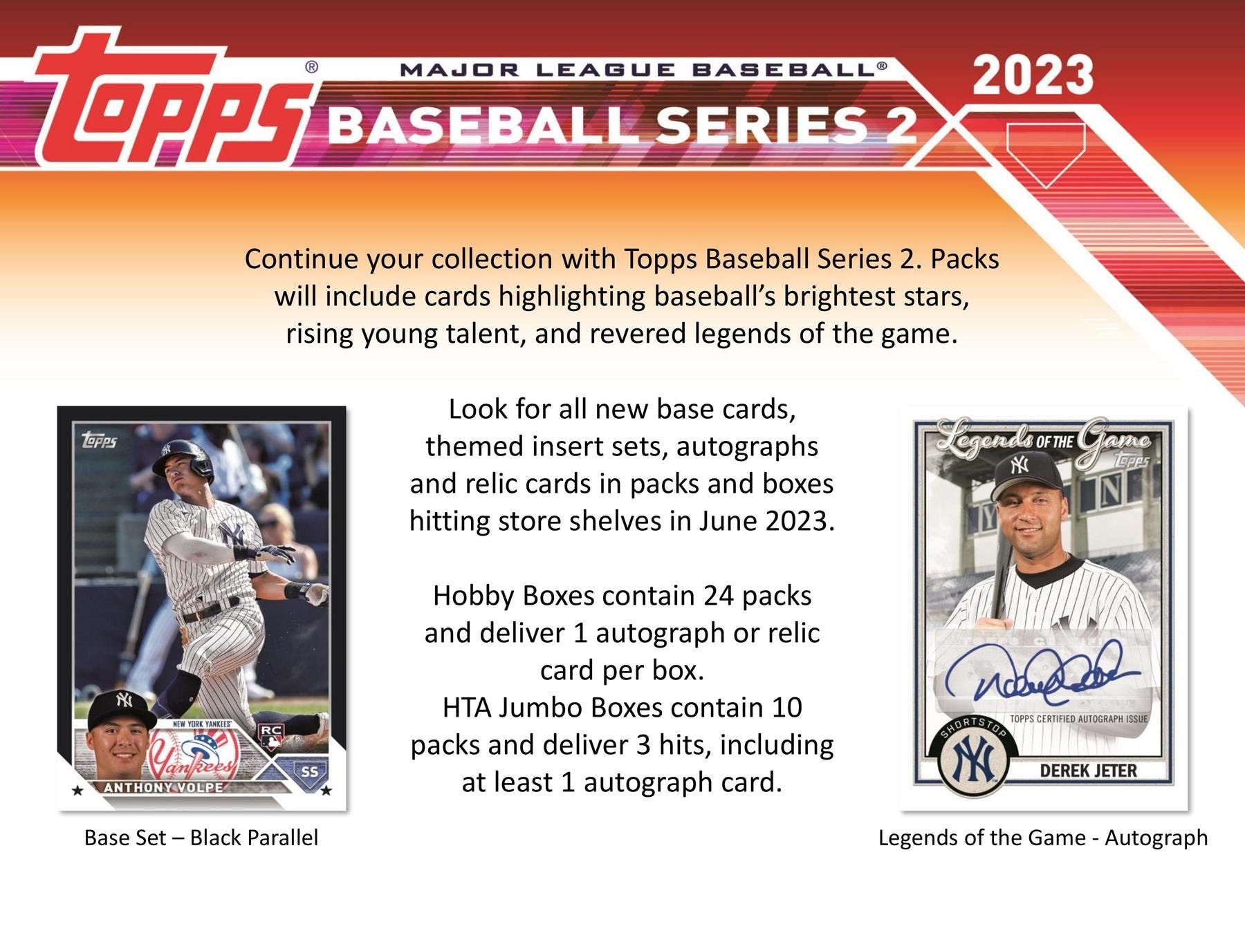 2023 Topps Series 2 Baseball Hobby Jumbo Box - Columbia Hobby - Sports Card Boxes - Toploaders - Card Savers