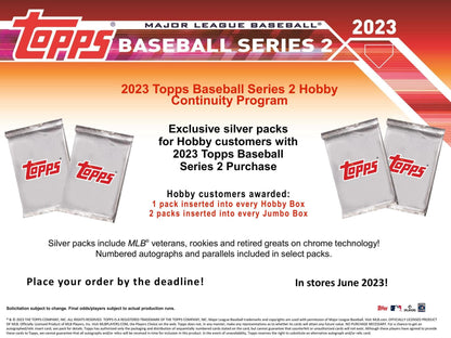 2023 Topps Series 2 Baseball Hobby Jumbo Box - Columbia Hobby - Sports Card Boxes - Toploaders - Card Savers