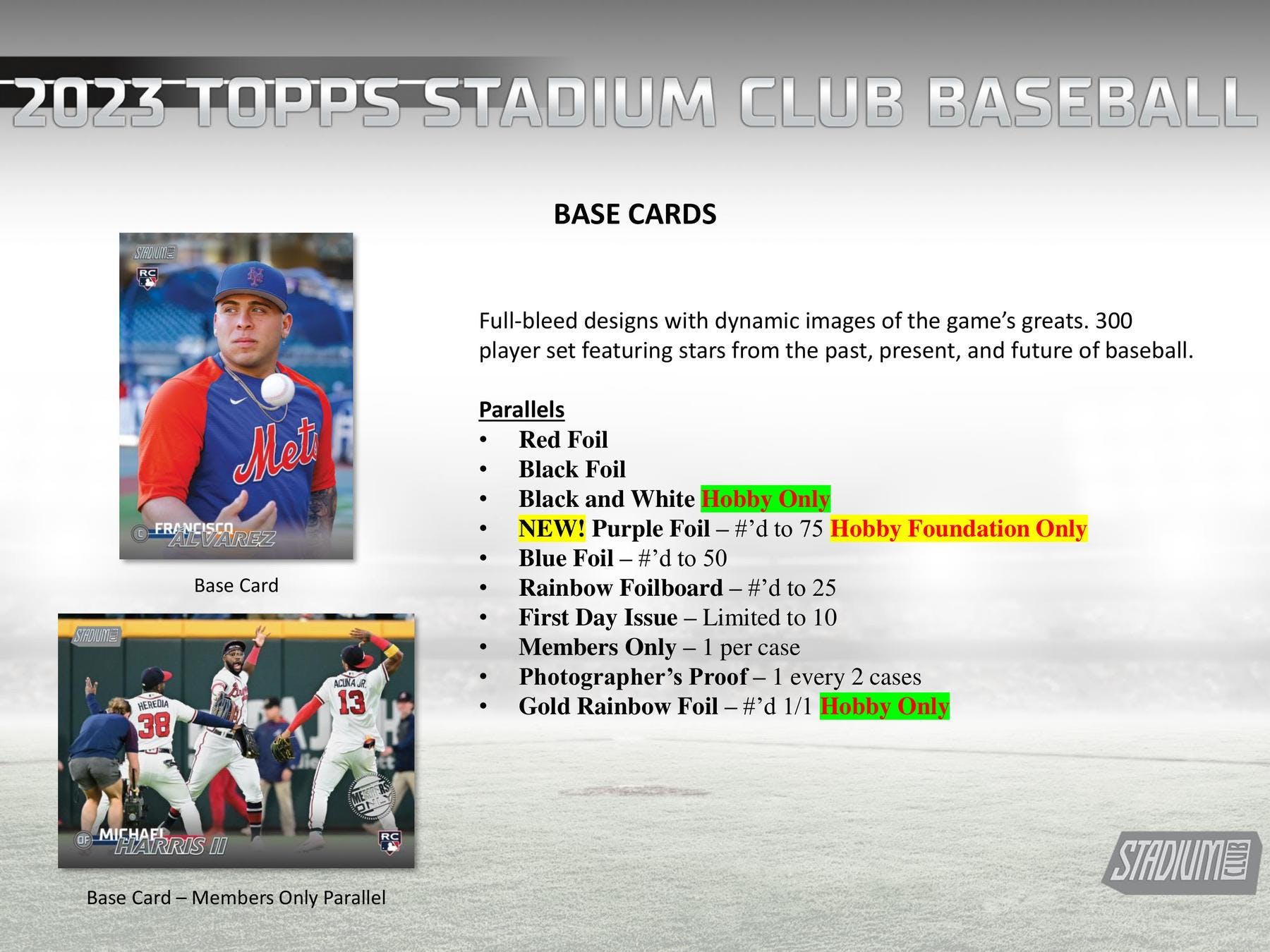2023 Topps Stadium Club Baseball Hobby Box - Columbia Hobby - Sports Card Boxes - Toploaders - Card Savers