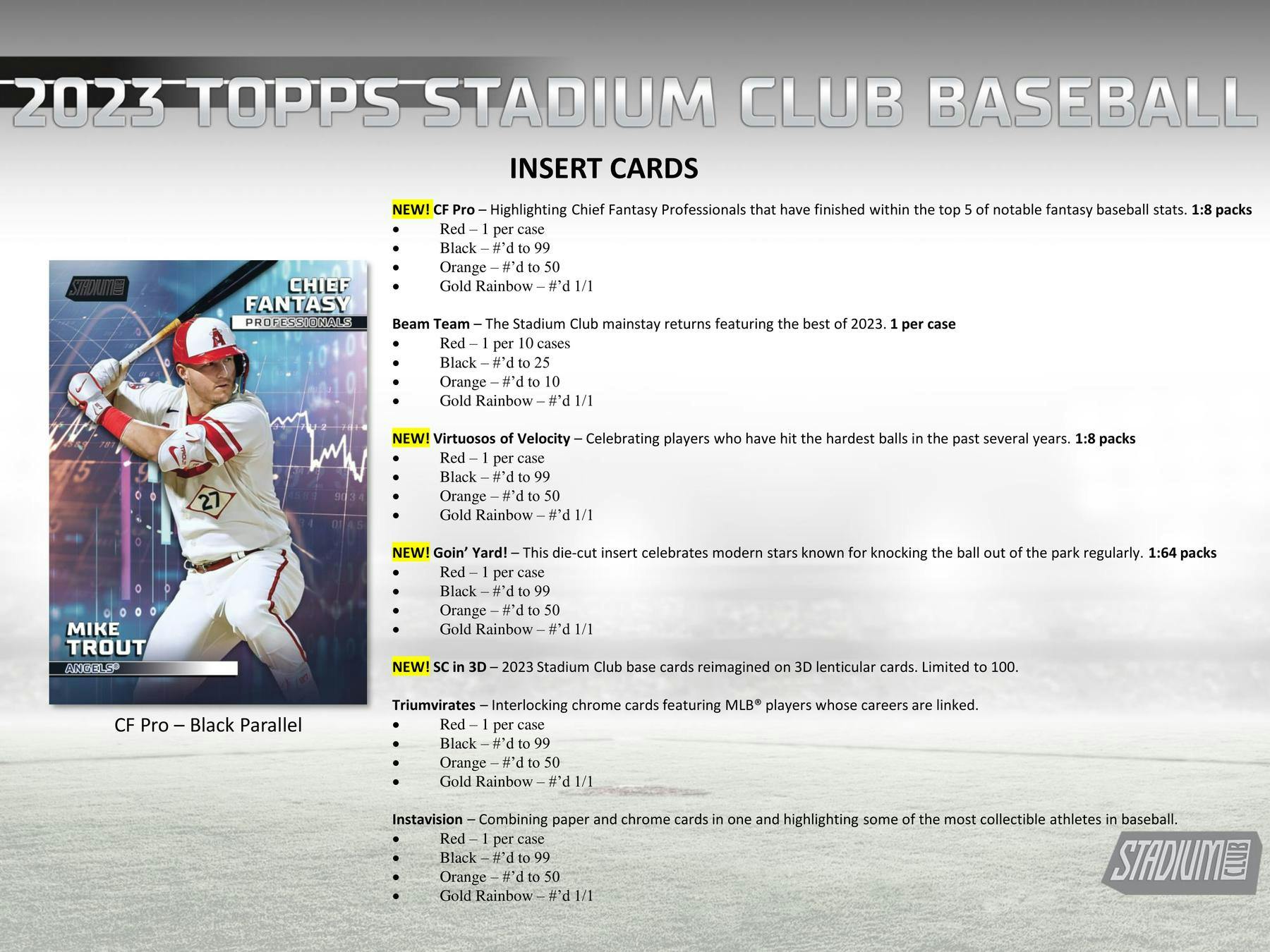 2023 Topps Stadium Club Baseball Hobby Box - Columbia Hobby - Sports Card Boxes - Toploaders - Card Savers