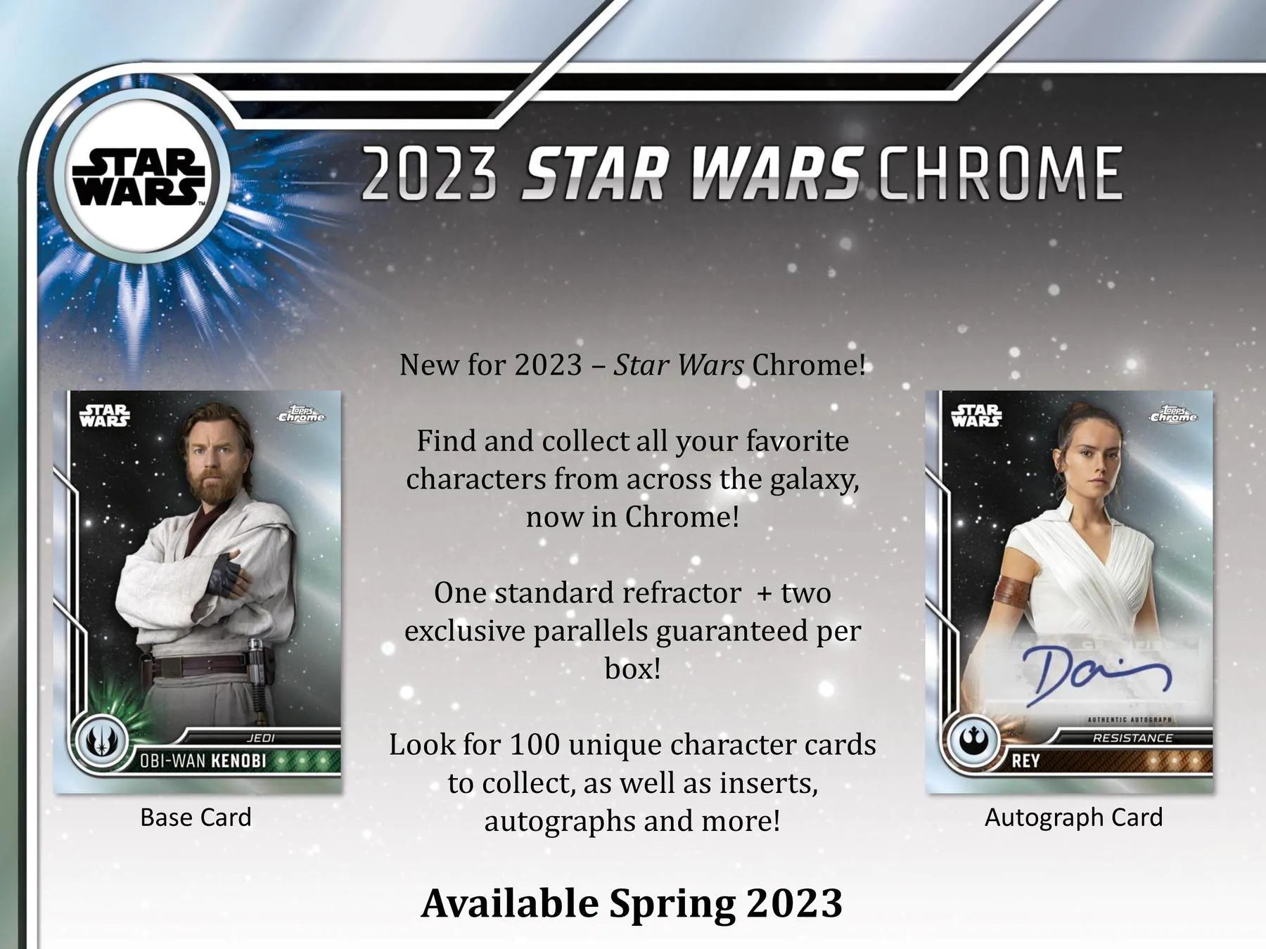 2023 Topps Star Wars Chrome 10 - Pack Blaster Box - Columbia Hobby - Sports Card Boxes - Toploaders - Card Savers