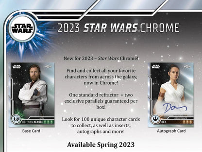 2023 Topps Star Wars Chrome 10 - Pack Blaster Box - Columbia Hobby - Sports Card Boxes - Toploaders - Card Savers