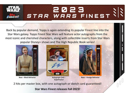 2023 Topps Star Wars Finest Hobby Box - Columbia Hobby - Sports Card Boxes - Toploaders - Card Savers