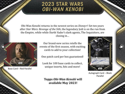 2023 Topps Star Wars Obi - Wan 10 - Pack Blaster Box - Columbia Hobby - Sports Card Boxes - Toploaders - Card Savers