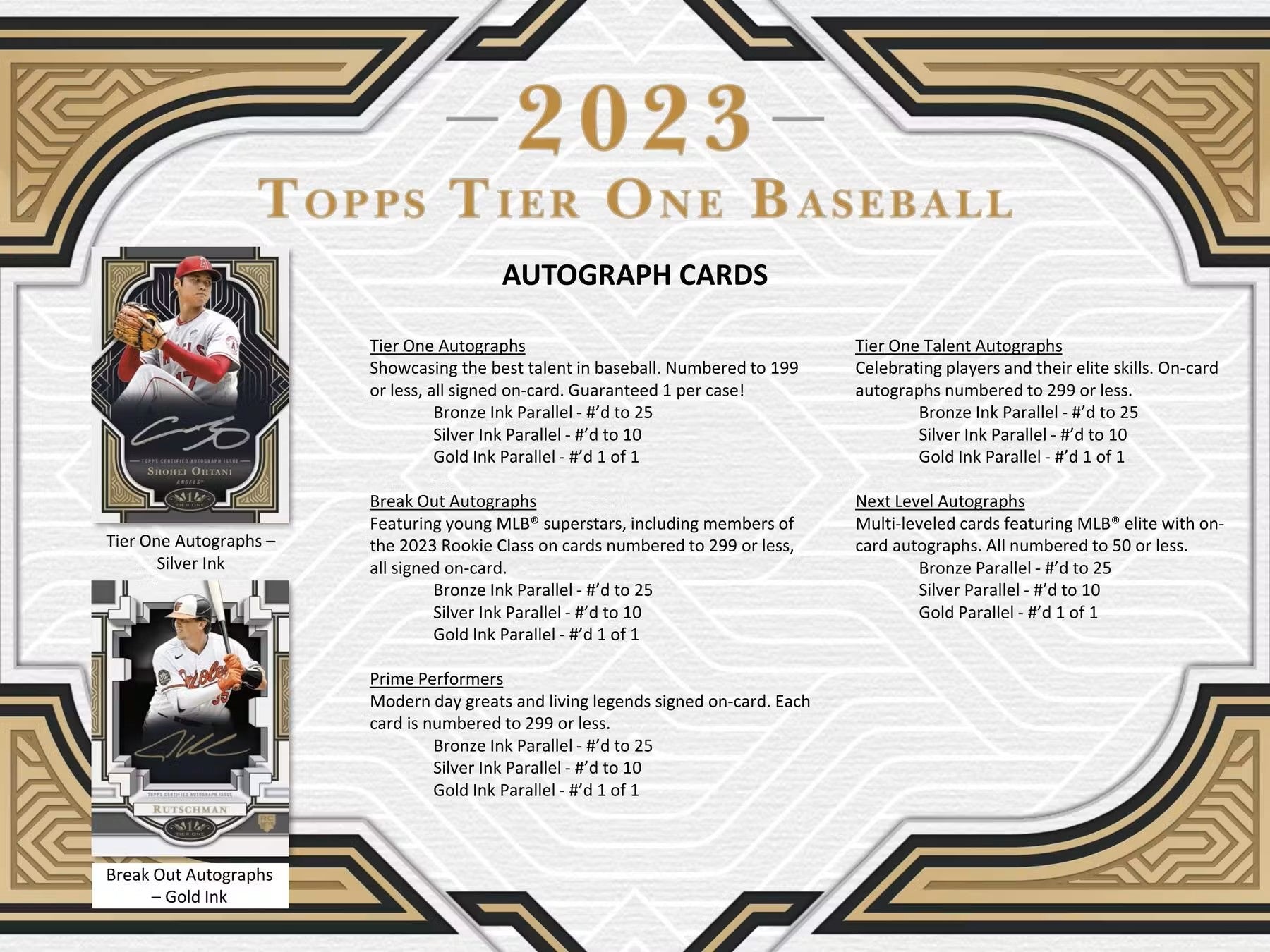 2023 Topps Tier One Baseball Hobby Box - Columbia Hobby - Sports Card Boxes - Toploaders - Card Savers