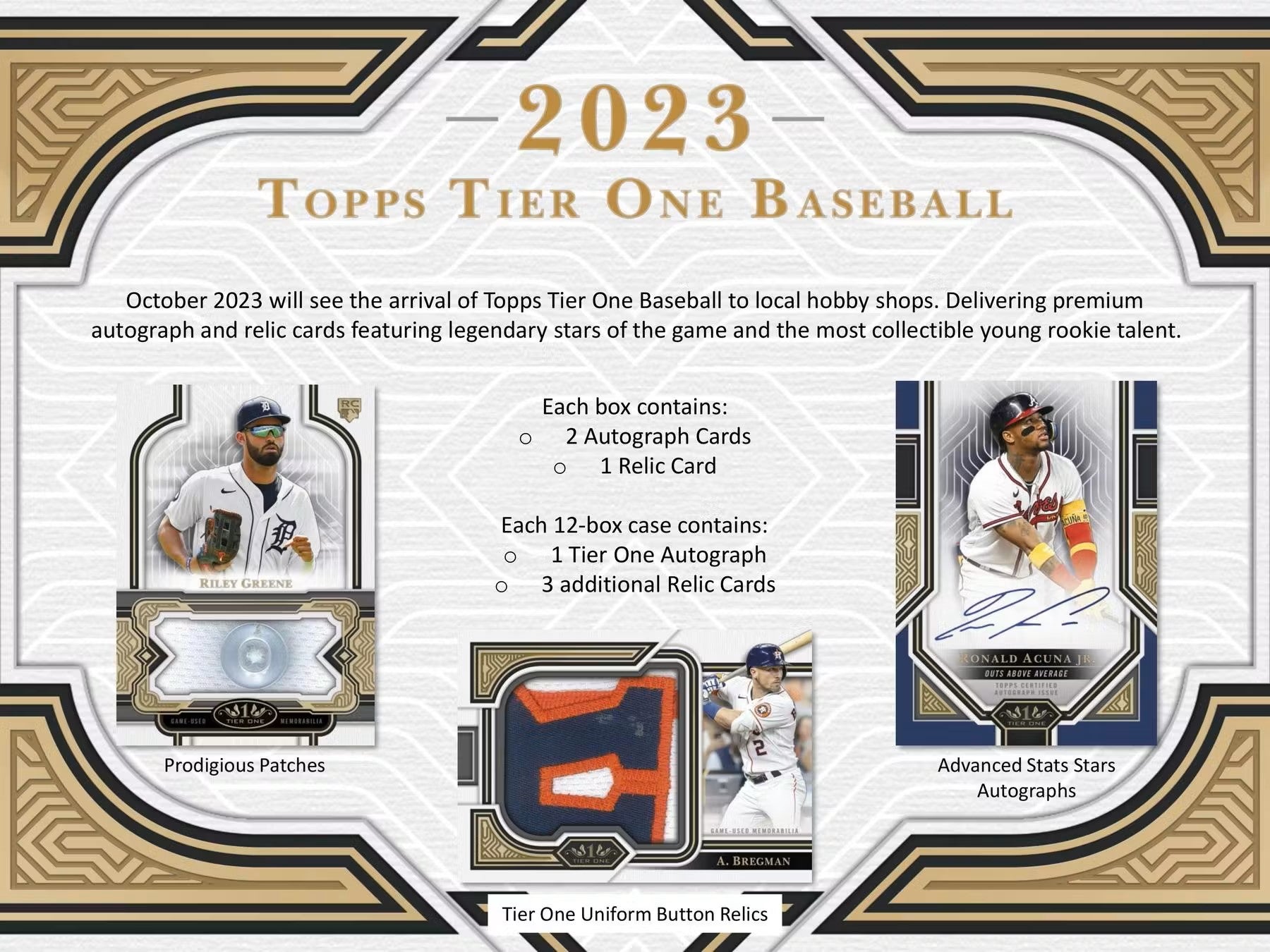 2023 Topps Tier One Baseball Hobby Box - Columbia Hobby - Sports Card Boxes - Toploaders - Card Savers