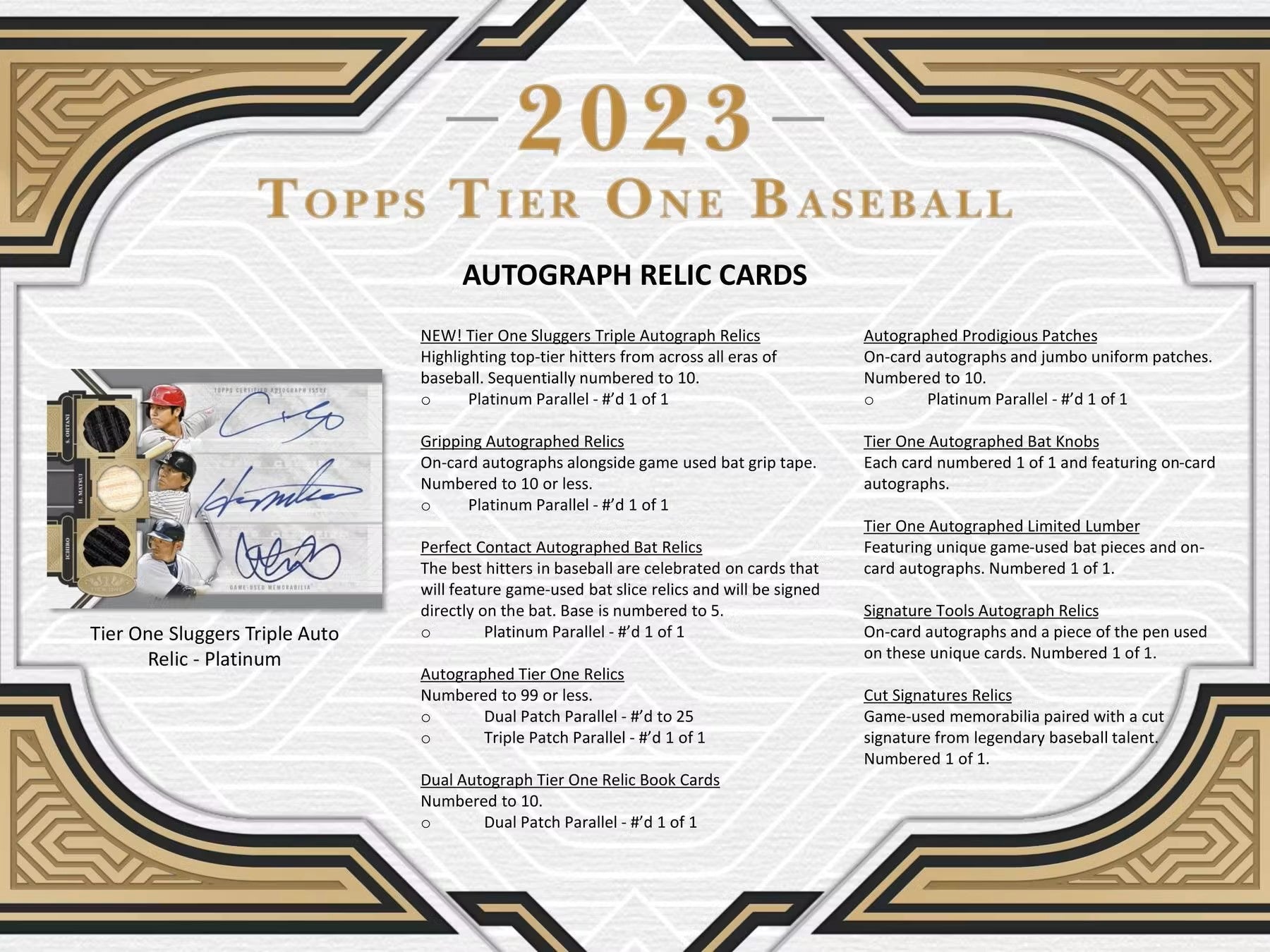 2023 Topps Tier One Baseball Hobby Box - Columbia Hobby - Sports Card Boxes - Toploaders - Card Savers