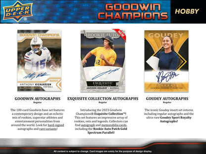 2023 Upper Deck Goodwin Champions Hobby Box | Columbia Sports Cards - Columbia Hobby - Sports Card Boxes - Toploaders - Card Savers