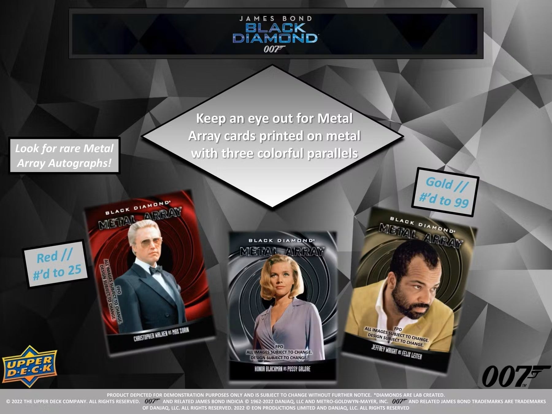 2023 Upper Deck James Bond 007 Black Diamond Trading Cards Hobby Box - Columbia Hobby - Sports Card Boxes - Toploaders - Card Savers