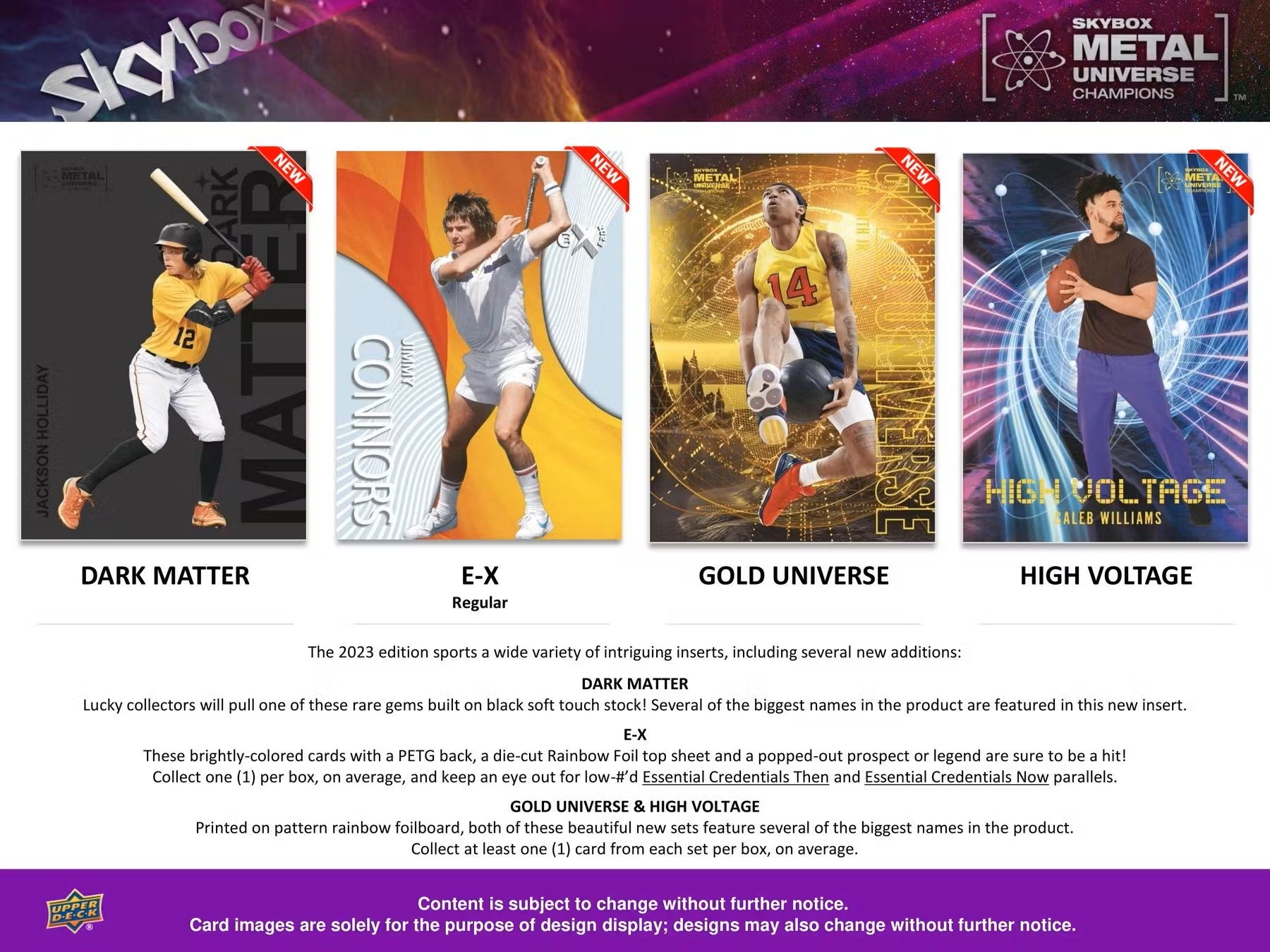 2023 Upper Deck Skybox Metal Universe Champions Hobby Box - Columbia Hobby - Sports Card Boxes - Toploaders - Card Savers
