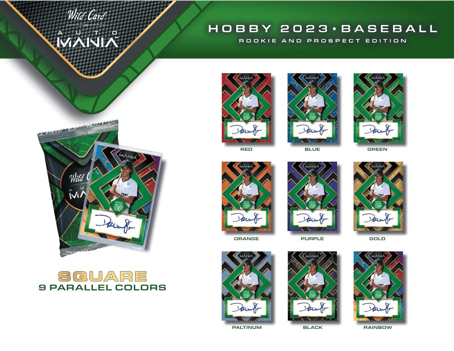 2023 Wild Card Auto Mania Rookie & Prospect Edition Baseball Hobby Box - Columbia Hobby - Sports Card Boxes - Toploaders - Card Savers