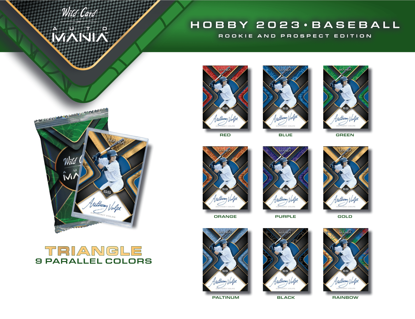 2023 Wild Card Auto Mania Rookie & Prospect Edition Baseball Hobby Box - Columbia Hobby - Sports Card Boxes - Toploaders - Card Savers
