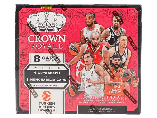 2023/24 Panini Crown Royale Turkish Airlines EuroLeague Basketball Hobby - Columbia Hobby - Sports Card Boxes - Toploaders - Card Savers